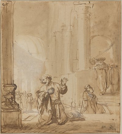Memur ve Ferisi benzetmesi by Studio of Rembrandt van Rijn