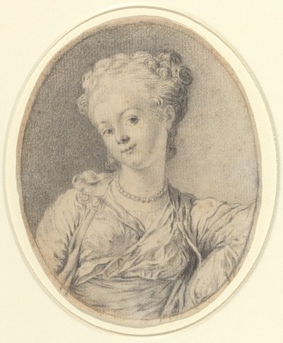 Bayan Kafası by Style of Gabriel Jacques de Saint Aubin