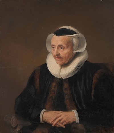 Yaşlı Bir Kadının Portresi. by Style of Jacob Backer