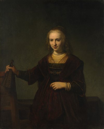 Bir Kadının Portresi. by Style of Rembrandt