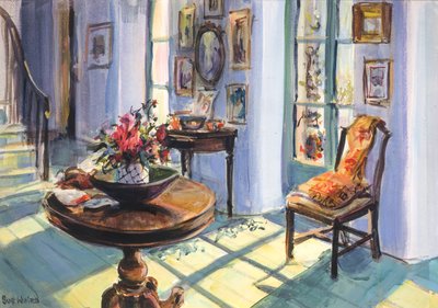 Vanessas güneşli salon, 1995, (kartta guaj) by Sue Wales
