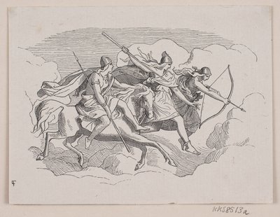 Üç valkyrie. İlk bölüm, ikinci bölüm için başlık vinyet by Södergren