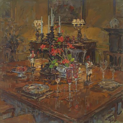 Sardunyalı Yemek Odası by Susan Ryder