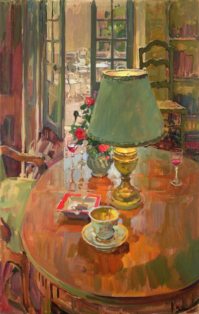 Terasa Kapı (tuval üzerine yağlı boya) by Susan Ryder