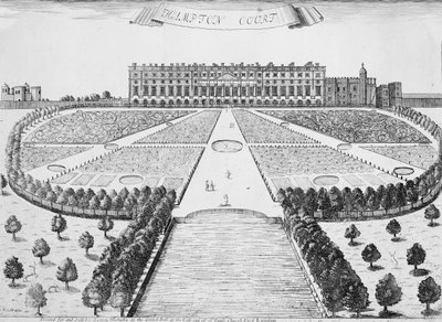 Hampton Court Doğu Cephesi, 1830 dolayları by Sutton Nicholls