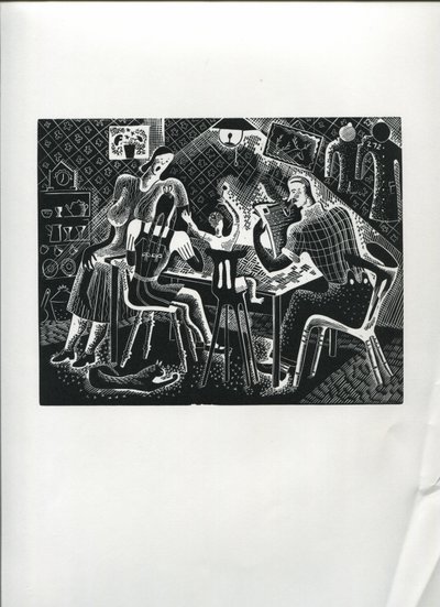 Busman'ın Tatili (ahşap gravür) by Suzanne Cooper