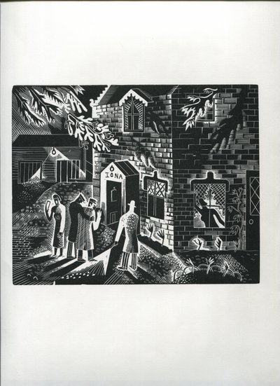 Carol Şarkıcılar (ahşap gravür) by Suzanne Cooper