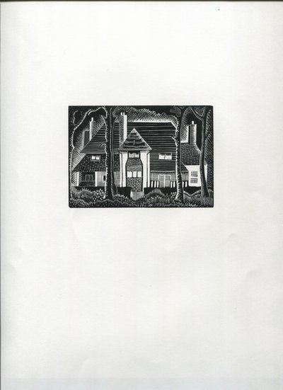 Ormandaki Ev (ahşap gravür) by Suzanne Cooper
