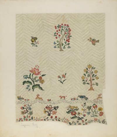 Yatak örtüsü, c. 1941. by Suzanne Roy