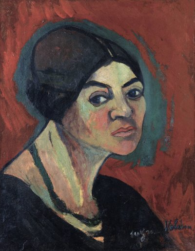 1916 dolaylarında Suzanne Valadon (1865-1938) tarafından ""Kendi portre"" (Otoportre) Tablosu Özel koleksiyon by Suzanne Valadon