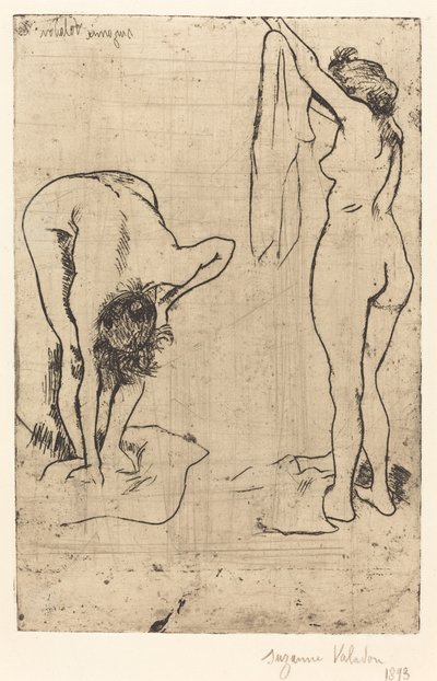 banyoda kadınlar by Suzanne Valadon