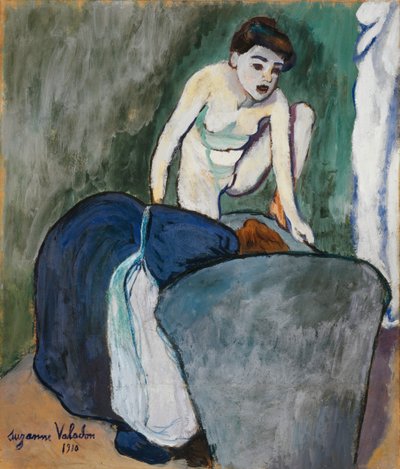 Kız, 1910 (kağıt üzerine pastel ve yağlı boya) by Marie Clementine (Suzanne) Valadon