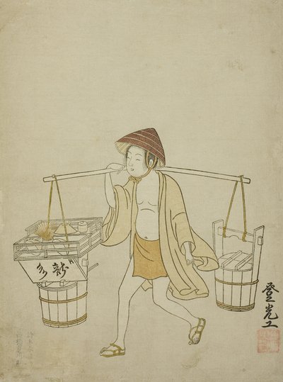 Bir su satıcısı, 1765 by Suzuki Harunobu