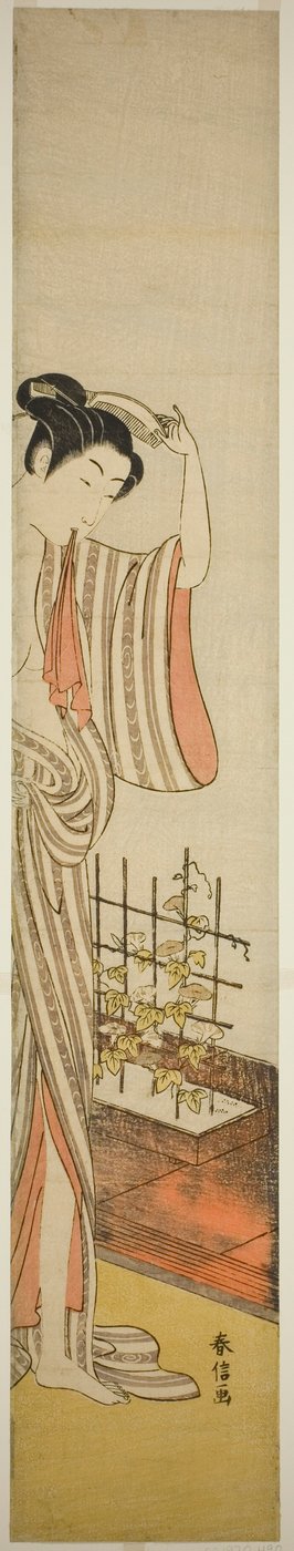 Güzellik ve Sabah Zaferleri by Suzuki Harunobu
