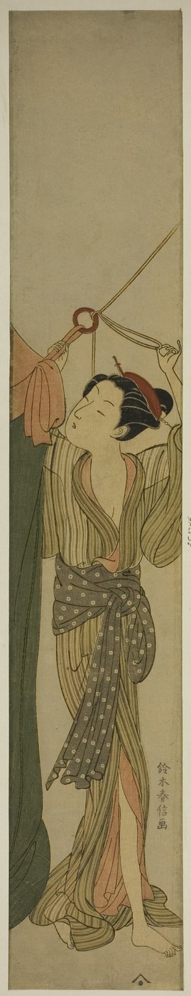 Sivrisinek Ağı Asmak by Suzuki Harunobu