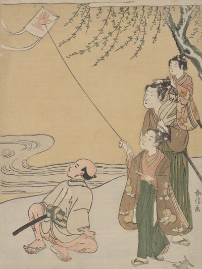 Uçurtma, ca. 1766., yakl. 1766. by Suzuki Harunobu