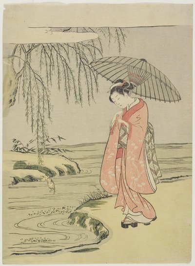 1765'ten sonra Hattat Ono no To_fu_'nun Mitatı by Suzuki Harunobu