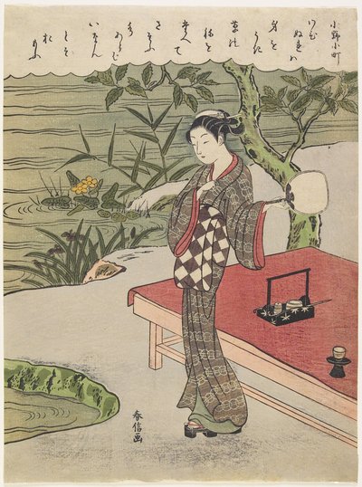 Ono no Komachi, yaklaşık 1767 by Suzuki Harunobu