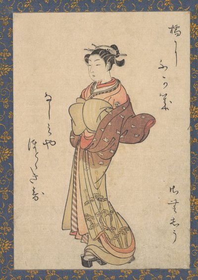 The Courtesans, diziden, Seiro Bijin Awase Carver End Shigoro sic, ca. 1765., yaklaşık 1765. by Suzuki Harunobu