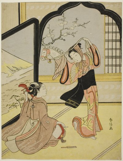 Harugoma Dansı by Suzuki Harunobu