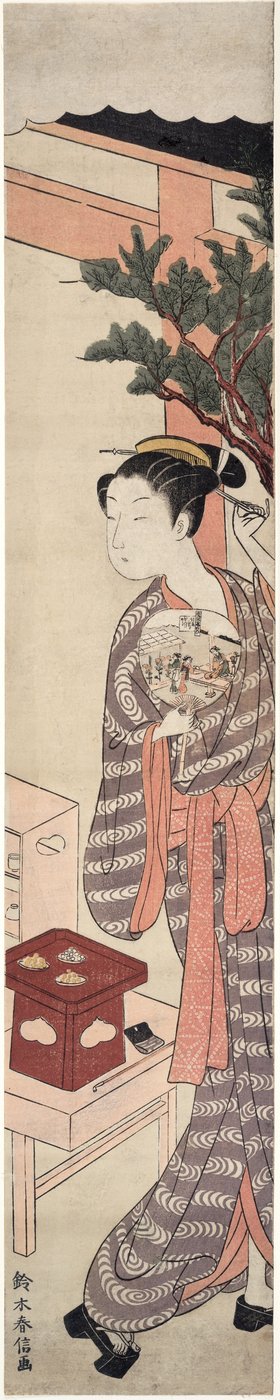 Çay Tezgahı - Kagiya Osen by Suzuki Harunobu