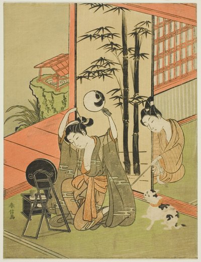 ayağını gıdıklamak by Suzuki Harunobu