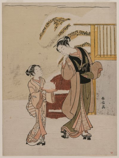 Kar Tavşanına Hayran Eden Genç Kadın, 1760