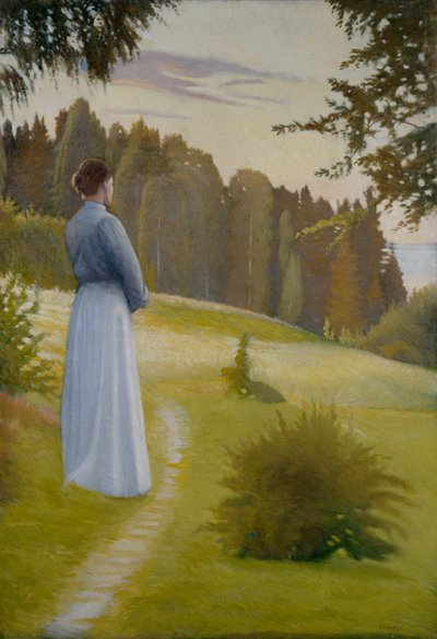 Gün Batımından Sonra (tuval üzerine yağlı boya) by Sven Jorgensen