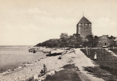 İsveç: Gotland, Wisby, Kruttornet (s / b fotoğraf) by Swedish Photographer