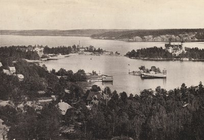 Sverige / İsveç: Stockholms Omgifningar, Saltsjobaden (s / b fotoğraf) by Swedish Photographer