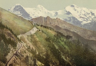 Bernese Oberland: Schynige Platte, demiryolu hattı (renkli fotoğraf) by Swiss Photographer
