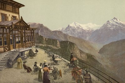 Bernese Oberland: Schynige Platte, Teras (renkli fotoğraf) by Swiss Photographer