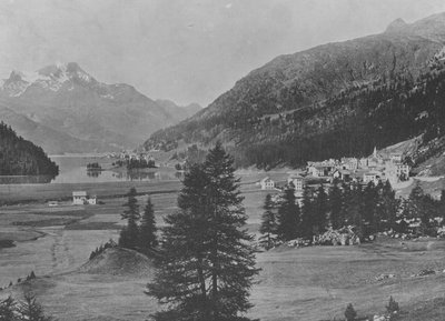 Campfer et Silvaplana (s/b fotoğraf) by Swiss Photographer