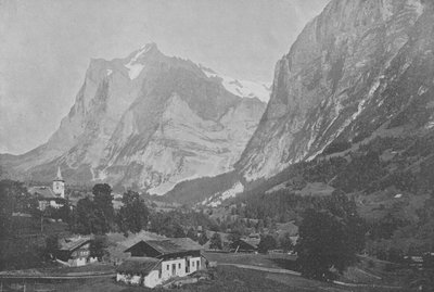 Grindelwald, Le Wetterhorn (s/b fotoğraf) by Swiss Photographer