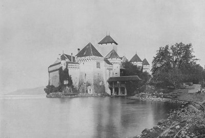 Chillon Kalesi (s/b fotoğraf) by Swiss Photographer