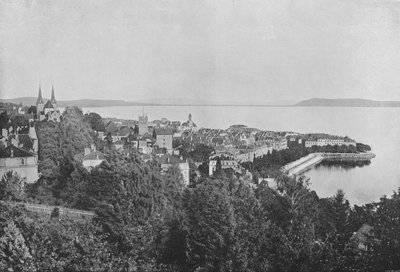 Neuchatel, Vue Generale (s/b fotoğraf) by Swiss Photographer
