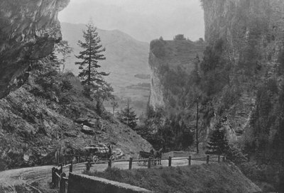 Via Mala ve Hohen Rhatien Rotası (s/b fotoğraf) by Swiss Photographer