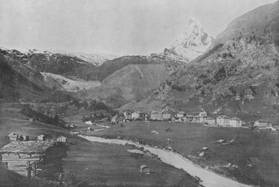 Zermatt ve Matterhorn (s/b fotoğraf) by Swiss Photographer