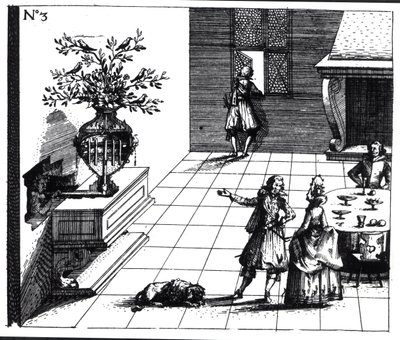 Kuş ötüşü müzik ağacı, yayınlandı c.1670 by Swiss School