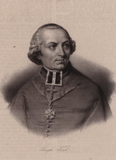 Kardinal Joseph Fesch, Fransız diplomat ve Fransa Prensi (gravür) by Swiss School