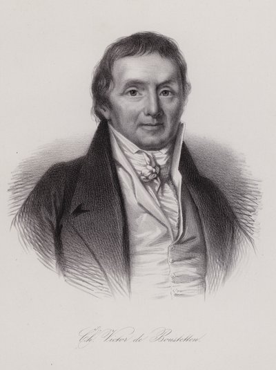 Charles Victor de Bonstetten, İsviçreli politikacı ve yazar (gravür) by Swiss School