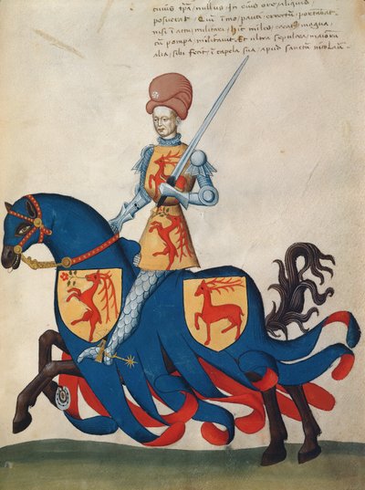 Giordano Forzate Capodilista (parşömen üzerinde tempera) by Swiss School