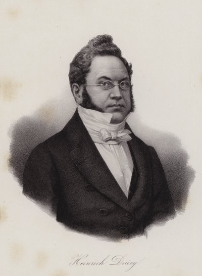 Heinrich Druey, İsviçreli avukat, filozof ve politikacı (gravür) by Swiss School