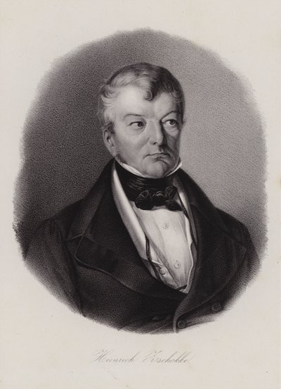 Heinrich Zschokke, İsviçreli yazar ve reformcu (gravür) by Swiss School