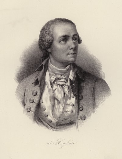 Horace Benedict de Saussure, İsviçreli fizikçi, dağcı ve Alp kâşif (gravür) by Swiss School