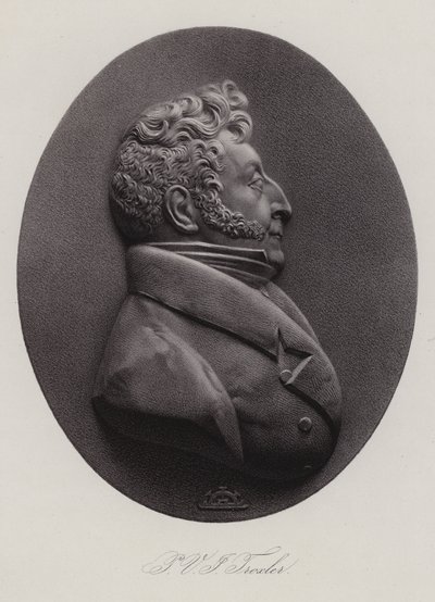 Ignaz Paul Vital Troxler, İsviçreli doktor, politikacı ve filozof (gravür) by Swiss School