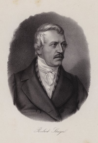 Jakob Robert Steiger, İsviçreli politikacı ve İsviçre Ulusal Konseyi Başkanı (gravür) by Swiss School
