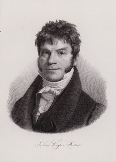 Johann Caspar Horner, İsviçreli fizikçi, matematikçi ve astronom (gravür) by Swiss School