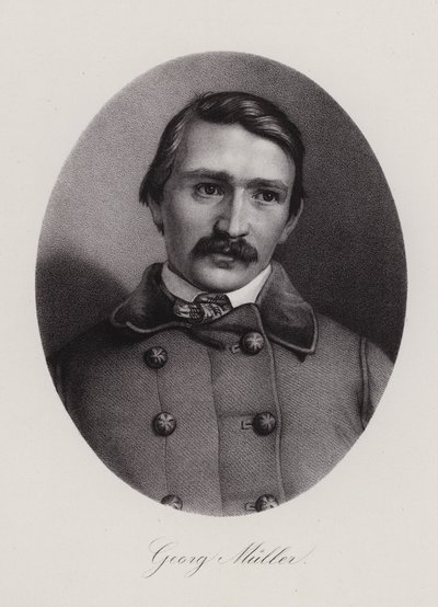 Johann Georg Mueller, İsviçreli mimar ve ressam (gravür) by Swiss School