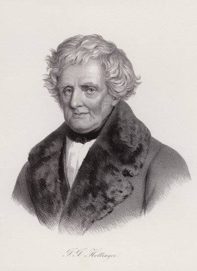 Johann Jakob Hottinger, İsviçreli tarihçi (gravür) by Swiss School